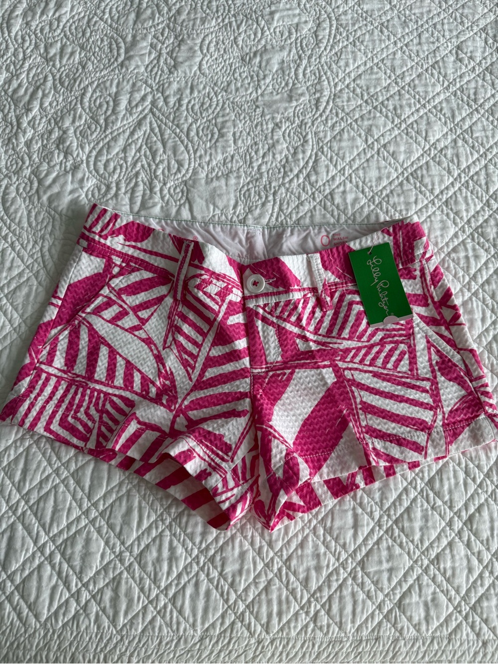 Lilly Pulitzer Capri Pink & White Walsh Shorts